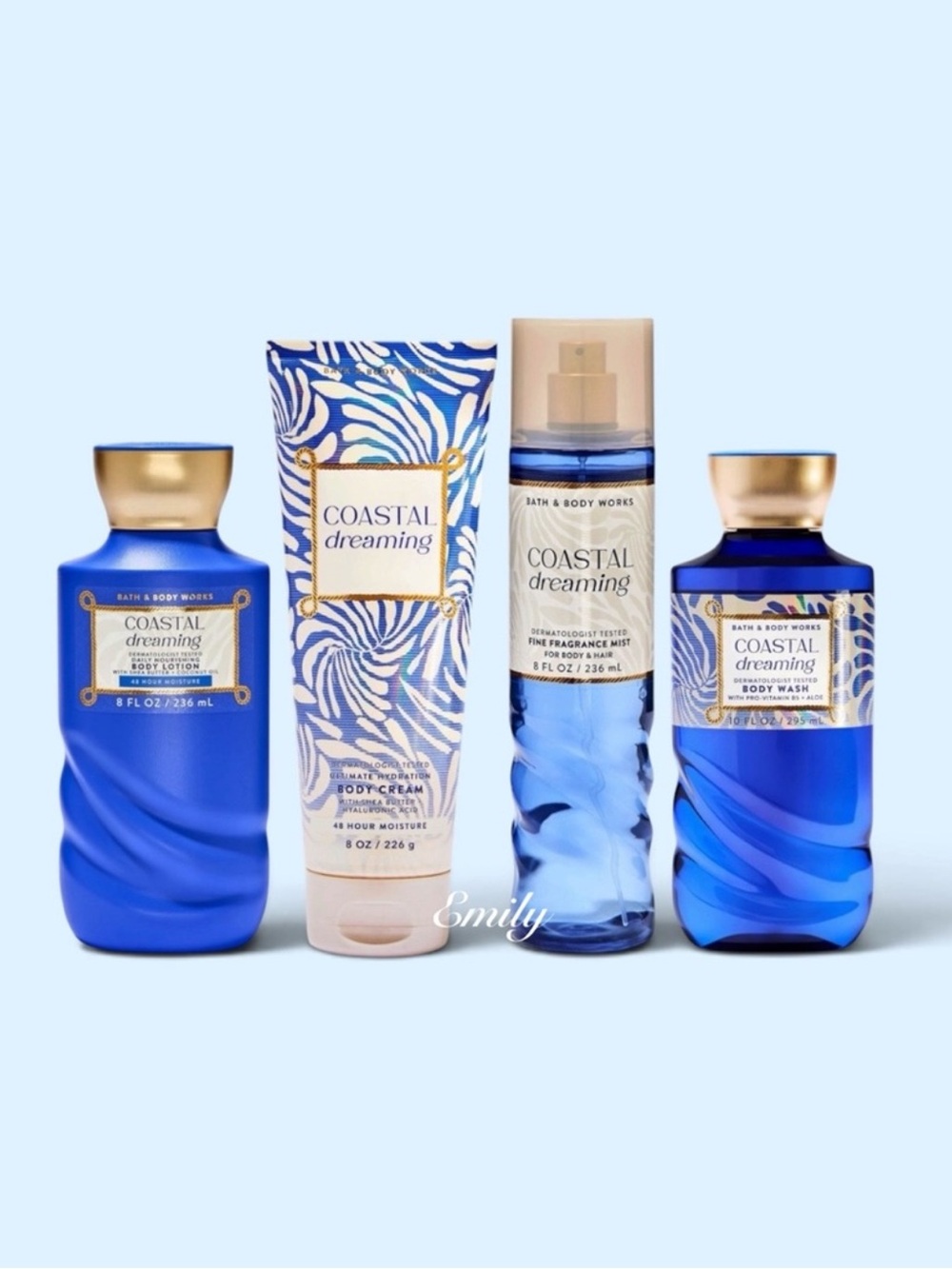 Bath & Body Works COSTAL DREAMING Body Care Set Bundle